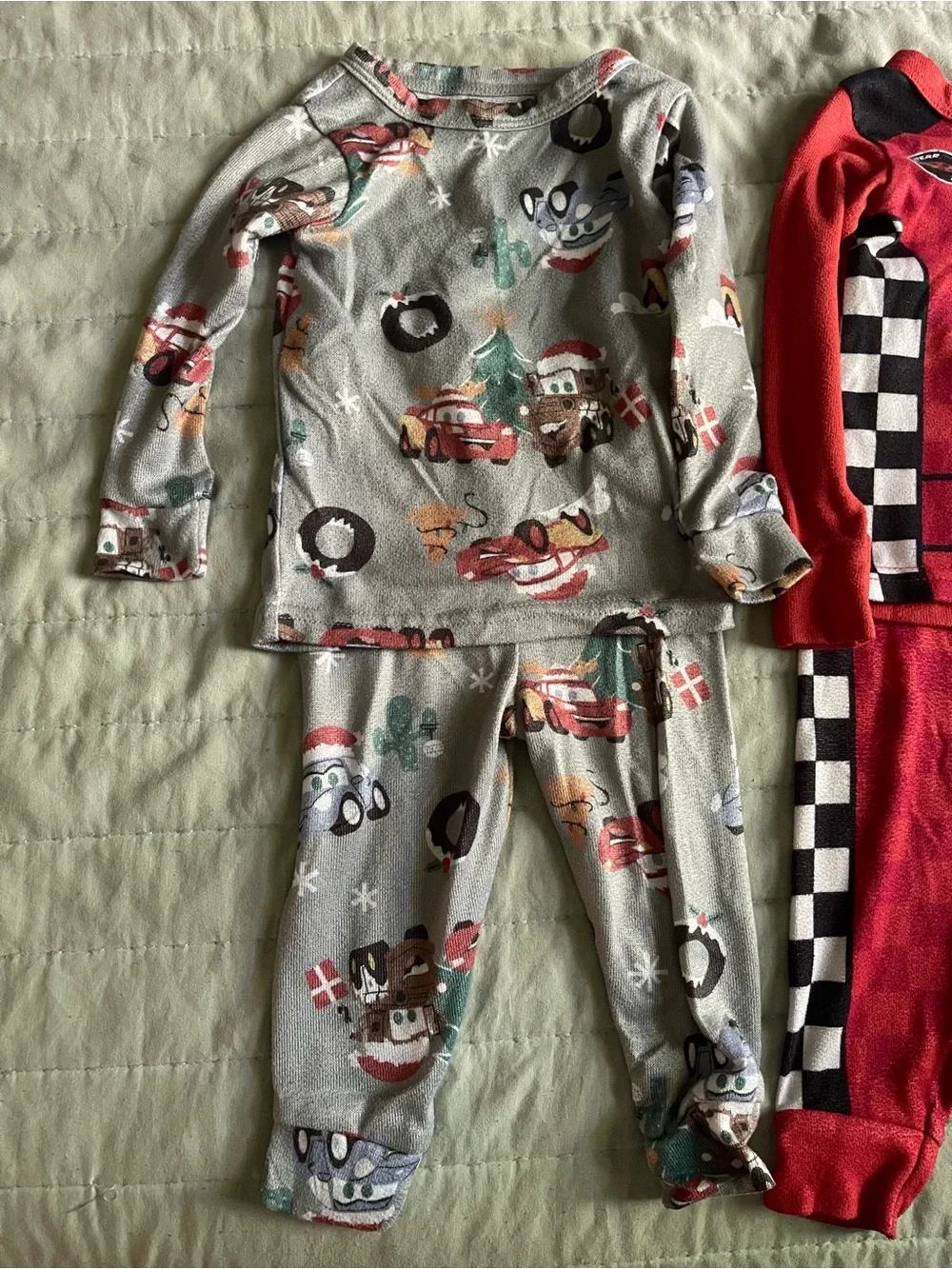 Disney Pixar Cars Pajamas 18M Lightning McQueen 2 Set Bundle